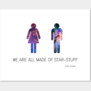 We Are All Made of Starstuff - Science Quote Posters and Art